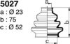 DEPA 5027 Bellow Set, drive shaft